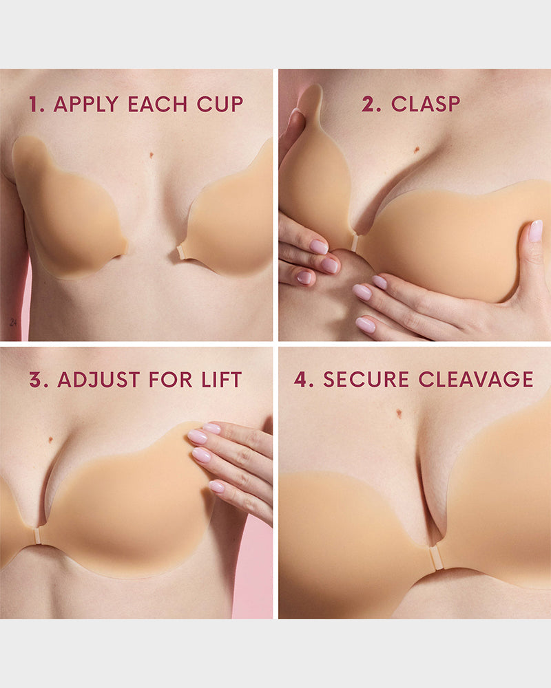 Invisible Lift Sticky Cleavage Bra (2 Pairs)
