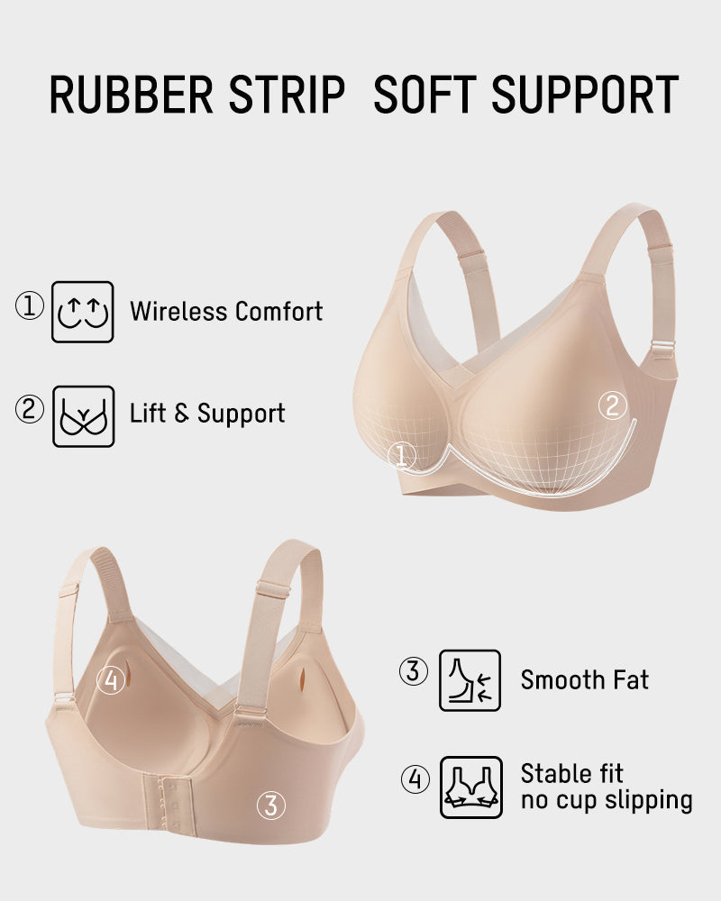 Womens Wireless Bras V Mesh Comfortable Bralette Supportive