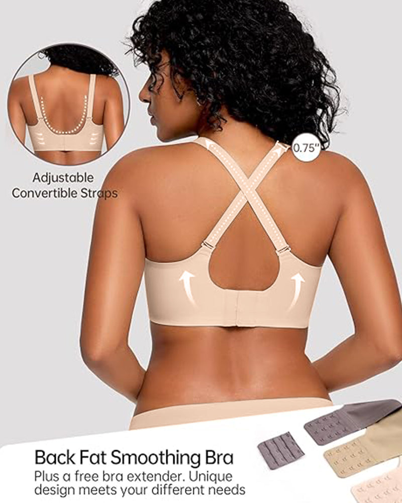 Soft Full Coverage Scalloped Wireless Jelly Bra